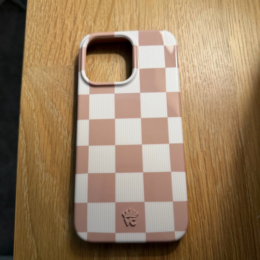 checkered velvet caviar iphone case + magsafe